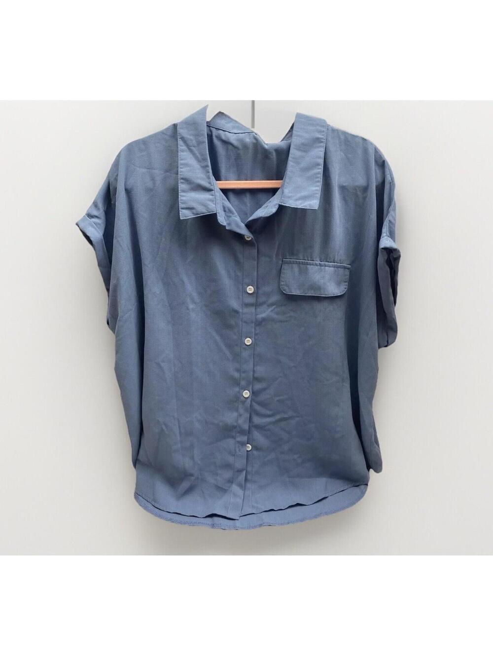 Women's Short Sleeve Summer Top 3X Blue - Brand New!